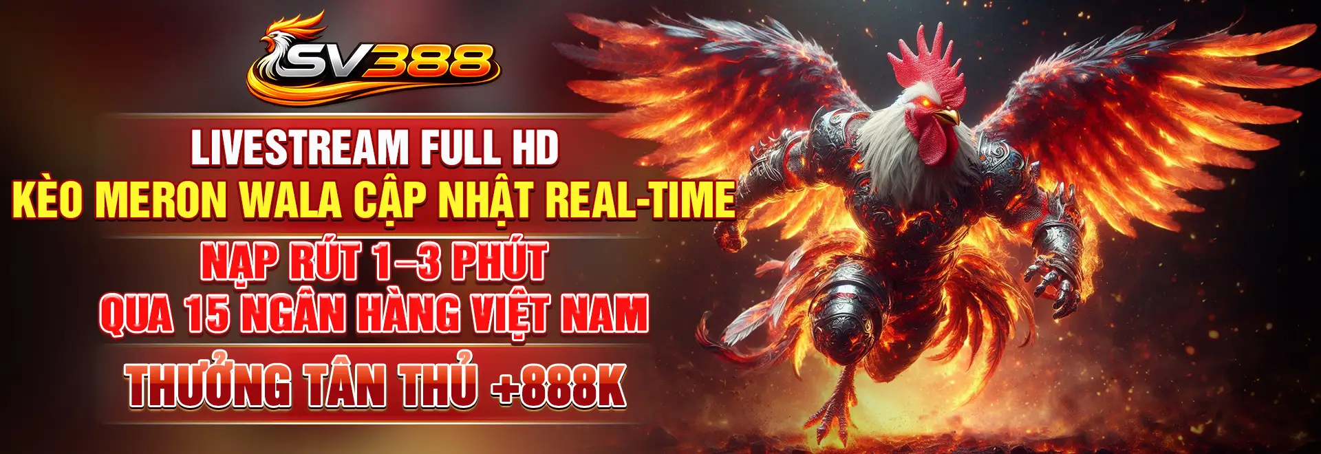 SV388 nạp rút 1-3 phút xem trực tiếp đá gà HD